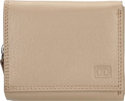 Beagles FH-serie Portemonnee Dames - Wallet voor 5 t/m 8 pasjes - Portefeuille van 100% Leder - Lichttaupe