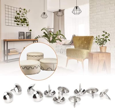 300 Stuks Retro IJzeren Bekledigingsnagels in Zilver voor Meubeldecoratie en Handgemaakte Projecten - 9MM Decoratieve Studs