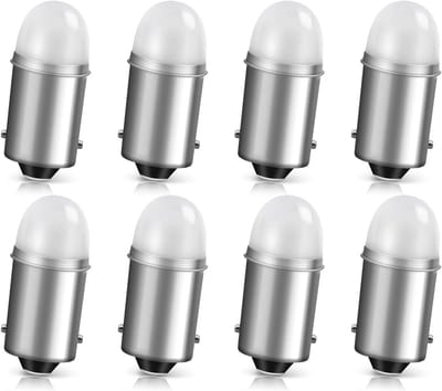 Set van 8 Witte BA9S T4W LED Lampen 12V Chipset 2835 2SMD