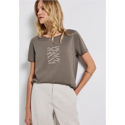 Shirt met tekstopdruk