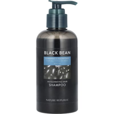 Nature Republic, Black Bean, Invigorating Hair Shampoo, Suitable for All Hair Types, 10.14 fl oz (300 ml)