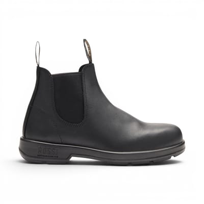 Rossi 404 Zwarte Leren Outdoor Chelsea Laarzen - Spinifex