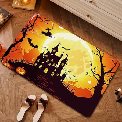 Halloween Badkamer Antislip Zachte Diatomeeënaarde Mat Toilet Absorberend Sneldrogend Tapijtmat Toilet Badkamer Voetmat 40*60CM