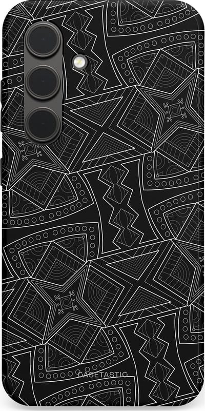 Casetastic Hoesje Geschikt voor Samsung S24 - Stijlvolle Beschermende Duo-layer Case - Afrikaanse kunst
