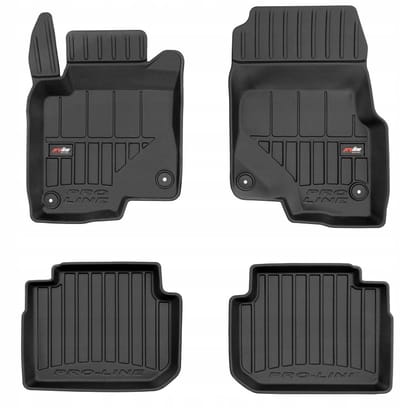 FROGUM PROLINE Automatten - Geschikt voor SMART FORFOUR I (2004-2006) - 4-delig - TPE Rubber - Zwart
