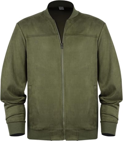 Lichte Bomberjack voor Mannen - Casual Windbreaker met Rits voor Lente en Herfst, Perfect voor Punkstijl en Dagelijks Gebruik