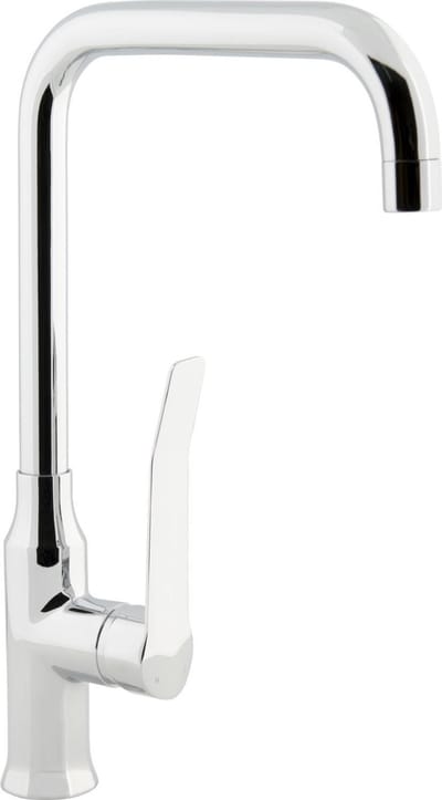 Nemo Go Care CS keukenmengkraan eengreeps met ergonomische hendel cold start mobiele bek keramische schijven inclusief flexibele slangen en bevestigingsset chroom