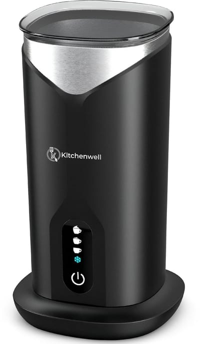 Kitchenwell Melkopschuimer Elektrisch - 4-in-1 - Melkopschuimers - Opschuimer Voor Melk - Milk Frother - Zwart