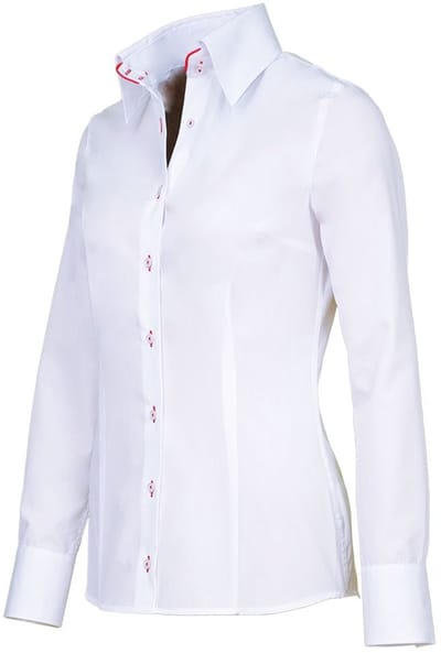Giovanni Capraro 29313-85 Dames Blouse 55/45% | Wit | maat 34