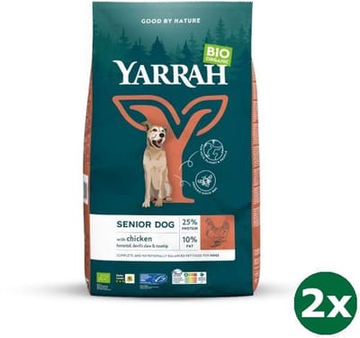 2x10 kg Yarrah dog biologische brokken senior hondenvoer NL-BIO-01
