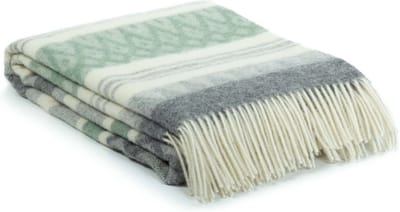 MoST - Wollen plaid Ugle - 100% Nieuw-Zeelandse wol - 140 x 200 cm - groen