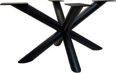 FLE - Stalen matrix zwart spinpoot 78 x 58 cm en hoogte 40 cm (ø 6 cm)