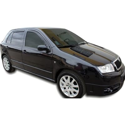 Déflecteurs d'air - J&J AUTOMOTIVE - Skoda Fabia I - Fumé - Acrylique renforcé - Installation facile