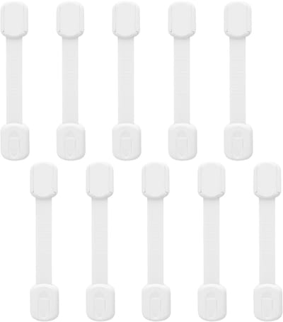 longziming Kindveiligheid Kastsloten – 10 Stuks – Zelfklevend – Lade- en Deursloten – Geen Boren – Baby Veiligheid