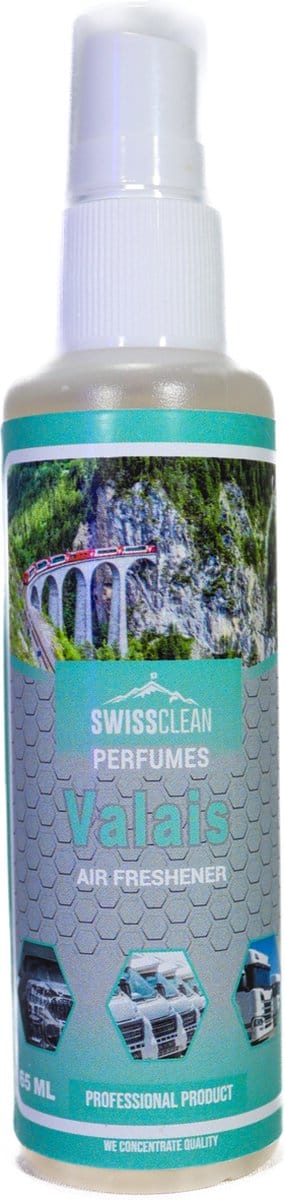Swiss Clean | Valais, Fruitig | Interior Autoparfum | Interieur parfum | 65 ML | Cleaner | Interior geur auto spray