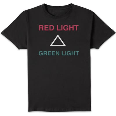 Squid Game RED LIGHT GREEN LIGHT Men's T-Shirt - Zwart - 3XL