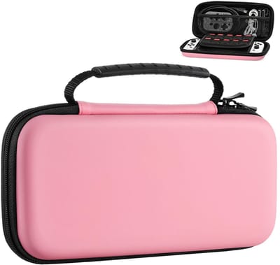 Dailygoody - Carry Case - Nintendo Switch - Bescherming en opslag - Pastel Pink - Gaming accessoires - Handige reistas - Geschikt voor Switch en OLED
