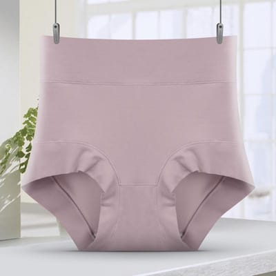Katoenen slipje Hoogbouw slipje voor dames Dames slips Ondergoed Dames shorts Onderbroeken XL gray