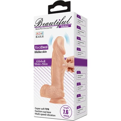 Pretty Love - Zebulon - Realistische Vibrerende Dildo - Lichte Huidskleur - Met afstandsbediening
