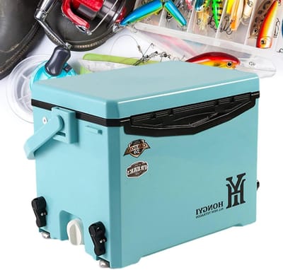 Harde koelbox - Draagbare koeler - Dranken koel houden - Superieure isolatie - 20 liter - Blauw