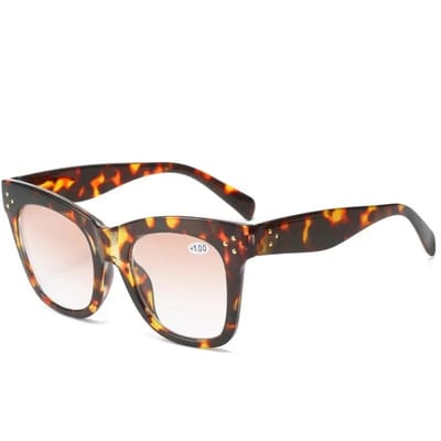 Groot Montuur Tweekleurige Progressieve Presbyopie Bril Dames HD Optische Bril +1 0 tot +4 0 2