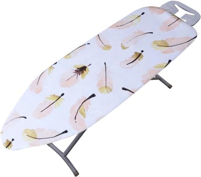 strijkplankhoes met vulling, dikke vulling warmtereflecterende strijkplankhoezen, past op grote en extra grote strijkplanken, 55 x 20 inch/140x50cm, roze veer