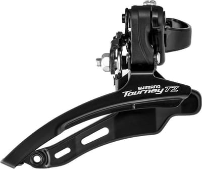 Voorderailleur Shimano Tourney TZ FD-TZ510 - 6/7 speed - down swing - lage klem 28,6 mm - 48T