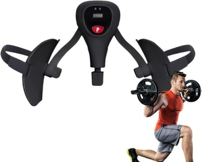 Binnendijtrainer - Beentrainer - Spierversteviging - Digitaal display - 33x25.5cm - Zwart