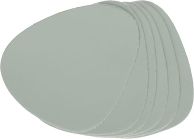 Zeller Glazenonderzetters - 6x stuks - Lederlook Mintgroen - 10x12cm - Kunstleer - Tafel - Glazen