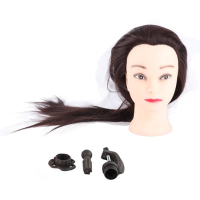 24in Salon Kappers Training Hoofd Model Mannequin Cosmetologie Oefening Met Klemhouder white