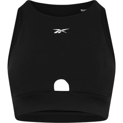 Reebok Skinny sporttop met ronde hals voor dames (Zwart)