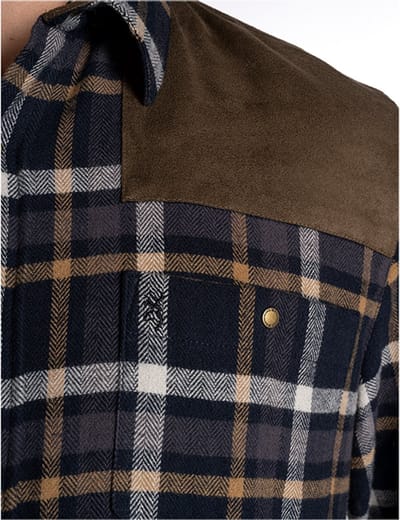 BROWNING Jachthemd Francis Blauw Maat S