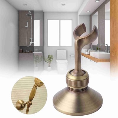 Dailygoods- Douchekophouder Verstelbaar - Vintage Messing - Wandmontage - Hoogwaardige Materialen - Eenvoudig te Installeren - Robuust en Duurzaam - Douchehouder