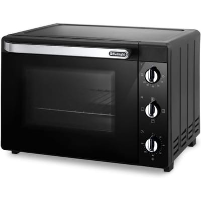 Mini-four - Chaleur tournante - DELONGHI - EO 40112.BK - Noir - Porte double vitrage - 40 L - 51,5 x 44 x 36 cm - 2000 W