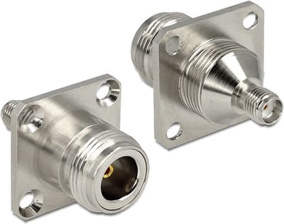 N (v) - SMA (v) inbouw adapter - 50 Ohm