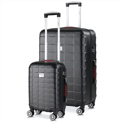 Hardcase Set 2 stuks Exopack Zwart ABS