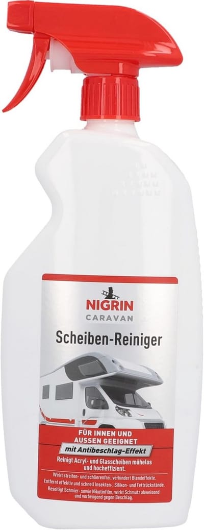 Acryl- en ruitenreiniger voor caravan en auto, 0,75 liter - Streeploze reiniging