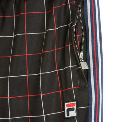 Winta Aop Cropped Pant Zwart geruite trainingsbroek voor dames