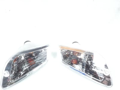 paar d&g transparante p2r knipperlichten voor piaggio 50 vespa lx 2t ba15s scooters