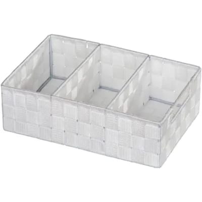 Wenko Organizer Adria 3-vaks 32x21x10cm Met Wit