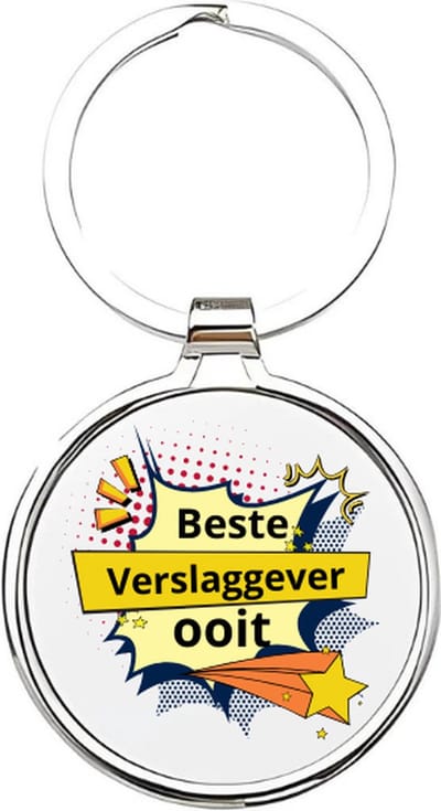 Akyol - de beste verslaggever ooit Sleutelhanger - Sport - de beste verslaggever - verslaggever - commentator - schrijver - analyses - sportanalist - verslagleggen - verslaggever - journalist - journalisten - analist - 4 x 7,5 CM
