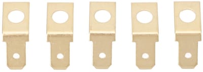 Dailygoods - Quick Disconnect Terminals - Niet-geïsoleerde Crimp Terminals - 100 Stuks - Betrouwbare Verbindingen - Messing Spade Terminals - Ideaal v...