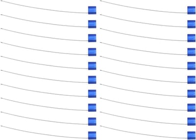 20 Stuks Veilige Kabelzegels - Genummerde Tamper Proof Tags voor Verzenddoeleinden, Blauw, Duurzaam en Betrouwbaar