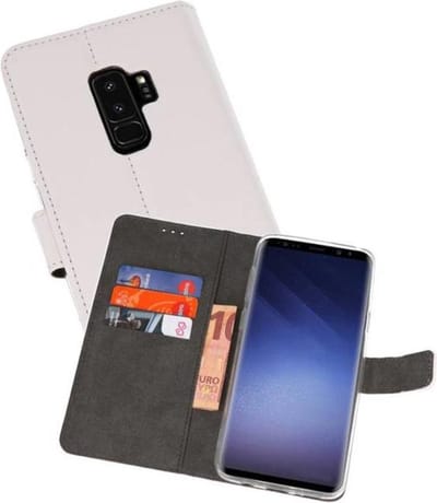 Booktype Telefoonhoesjes - Bookcase Hoesje - Wallet Case - Geschikt voor Samsung Galaxy S9 Plus - Wit