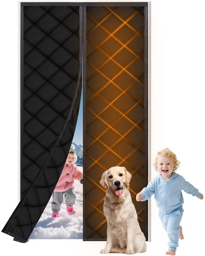 thermisch gordijn, thermisch gordijn, 100 x 220 cm, anti-kou, deurgordijn, waterdicht, winddicht, isolatiegordijn, koudebescherming, huisdiervriendelijk