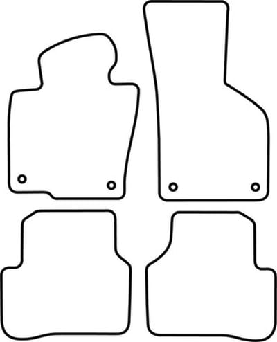 Automatten | Mattenset Volkswagen Passat - 3C modellen - 2007 - 2014