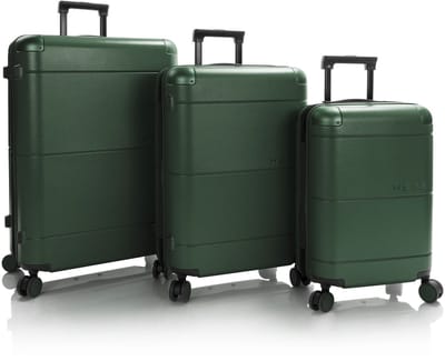 Heys Zen 4 wielen Kofferset 3-delig met uitbreidingsplooi - Harde bagage - TSA slot - green