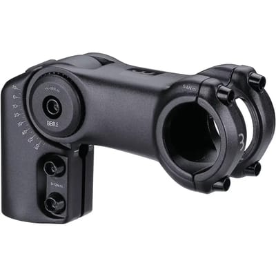 BBB Cycling Stuurpen Verstelbaar 80mm - Verstelbare Stuurpen Racefiets, E-bike & MTB - 31.8mm Stuurpenverlenger - -40°/+60° Hoek - HighFix - BHS-35