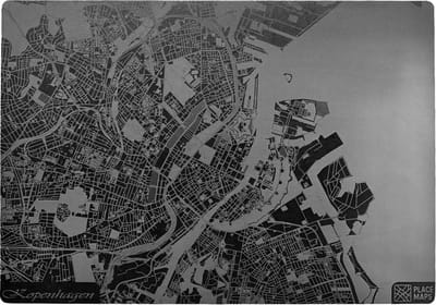 Place Maps Placemat Stadskaart Londen - Kunstleer - Champagne - 1 Stuk