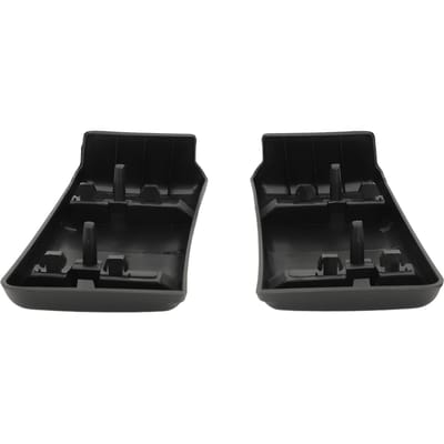 2 stuks Voorbumper Pad Cover Sierlijst Set Bestuurders- Passagierszijde Bumperbeschermers Inzetstukken Bumperpads Kappen black